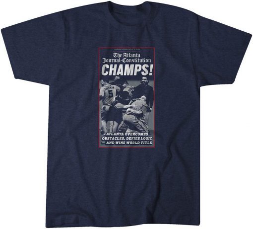 The Atlanta Journal-Constitution World Champs Cover 2021 T-Shirt