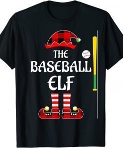 The Baseball Elf Family Christmas Pajamas Classic Shirt