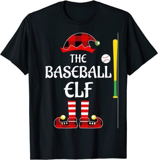 The Baseball Elf Family Christmas Pajamas Classic Shirt