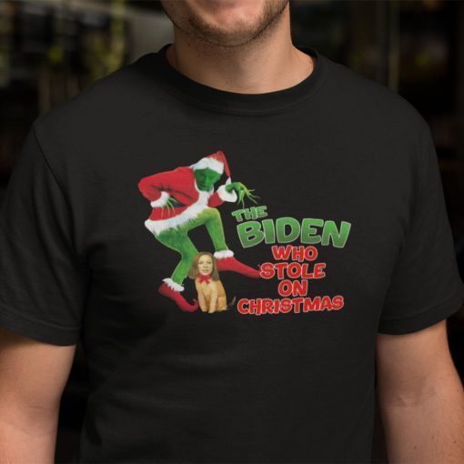 The Biden Who Stole Christmas The Grinch Biden Harris Limited Shirt