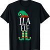 The Ila Elf Funny Family Matching Christmas Pajamas Gift Shirt
