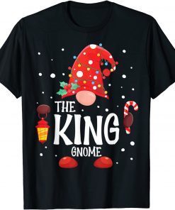 The King Gnome Matching Family Christmas Gnome Pajama 2021 T-Shirt