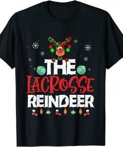 The Lacrosse Reindeer Christmas Pajama Family Matching Unisex Shirt