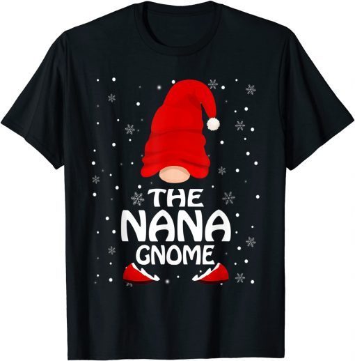 The Nana Gnome Christmas Family Matching Pajamas T-Shirt