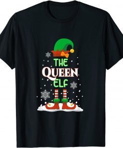 The Queen Elf Funny Family Matching Christmas Pajama Gift Shirt