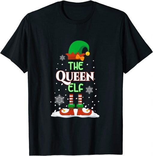 The Queen Elf Funny Family Matching Christmas Pajama Gift Shirt