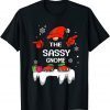 The Sassy Gnome Matching Family Christmas Pajamas Costume Gift Shirt