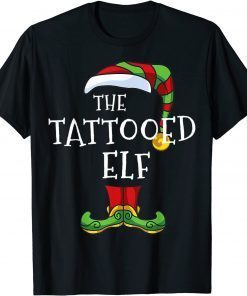 The Tattooed Elf Matching Family Group Christmas Pajama T-Shirt