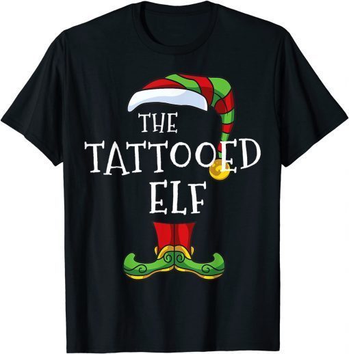 The Tattooed Elf Matching Family Group Christmas Pajama T-Shirt