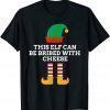 This Elf Can Be Bribed With Cheese Santa Helper Christmas PJ 2021 Shirt