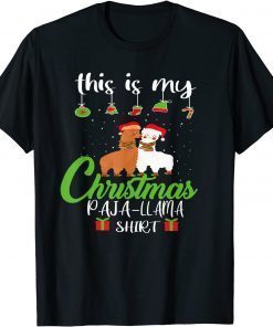 This Is My Christmas Paja-Llama, llama couple T-Shirt