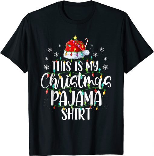 This Is My Christmas Pajama Funny Xmas Lights Christmas Tree Unisex Shirt