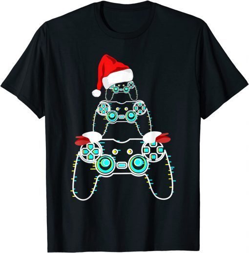 This Is My Christmas Pajama Santa Hat Gamer Video Lovers 2021 Shirt