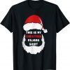 This Is My Christmas Pajama Santa Hat Xmas Lights Gift T-Shirt