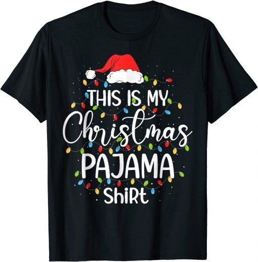 This Is My Christmas Pajama Xmas Lights Holiday Classic Shirt