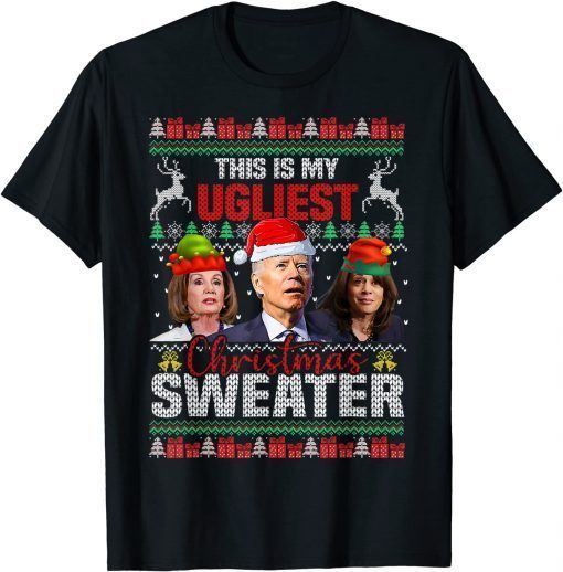 This Is My Ugliest Christmas Anti Biden Sweater Classic Shirt