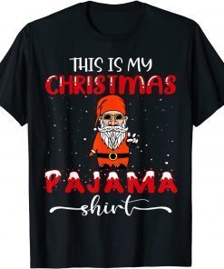 This is My Christmas Pagama Santa Peace Hand Sign Cool Classic Shirt