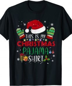 This is My Christmas Pajama Stocking Hat Santa Family Xmas Classic Shirt