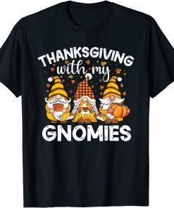 Three Cute Gnomes With Pumpkin Spice Fall Yall Autumn Gnome Classic Shirt