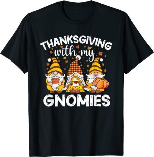 Three Cute Gnomes With Pumpkin Spice Fall Yall Autumn Gnome Classic Shirt