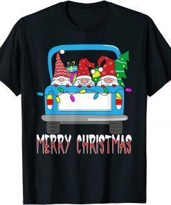 Three Gnome Merry Christmas Gnome Family Pajama Xmas Gift Shirt