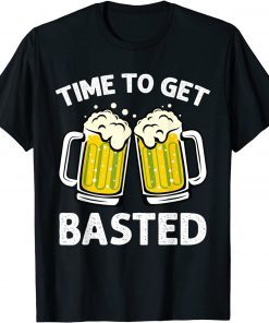 Time To Get Basted Thanksgiving Dinner Turkey And Beer Gift Shirt