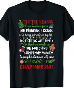 Tis The Season Christmas Pajama Xmas Lights Unisex Shirt