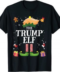 Trump Elf Matching Family Group Christmas Party Pajama 2021 Shirt