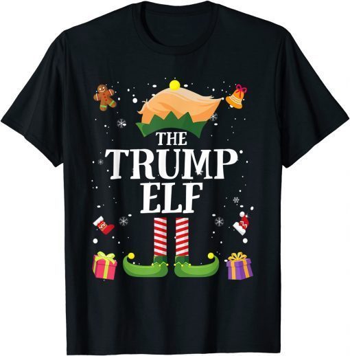 Trump Elf Matching Family Group Christmas Party Pajama 2021 Shirt