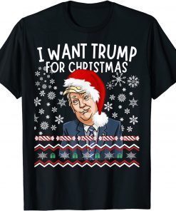 Trump For Christmas 2024 Ugly Christmas Sweater Pajama Gift Shirt