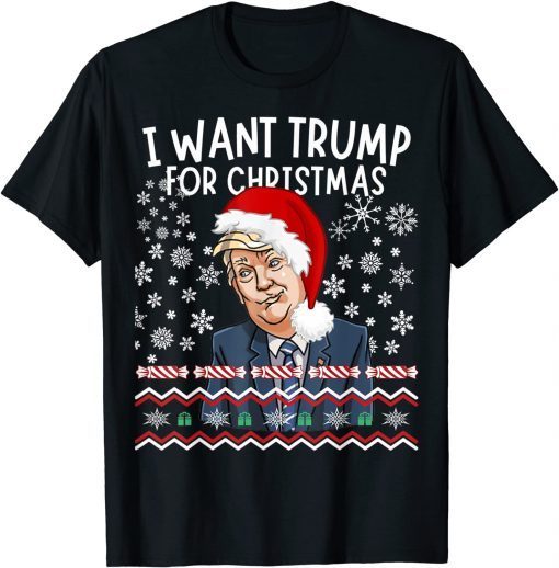 Trump For Christmas 2024 Ugly Christmas Sweater Pajama Gift Shirt