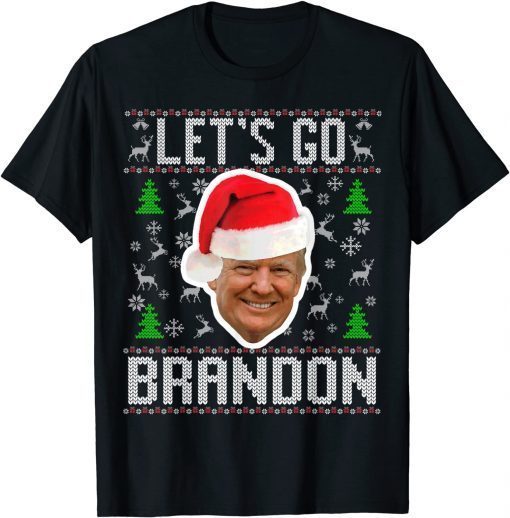 Trump Sarcastic Lets Go Branson Ugly Christmas Pajama T-Shirt