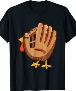 Turkey Baseball Glove Vintage Cute Thanksgiving Classic Shirt