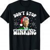 Ugly Christmas Joe Biden Winking Feliz Navidad Gift Shirt
