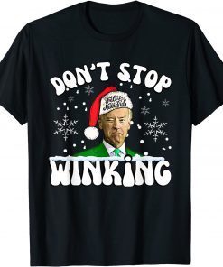 Ugly Christmas Joe Biden Winking Feliz Navidad Gift Shirt