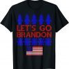 Ugly Christmas Let's Go Brandon Impeach US Flag Gift Shirt