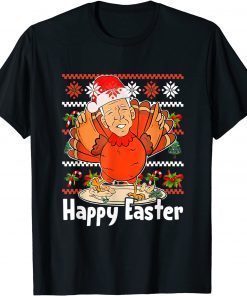 Ugly Christmas Santa Biden Turkey Happy Easter Merry Chrimas Unisex Shirt