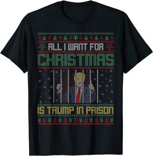 Ugly Christmas Sweater All I Want for Christmas Anti Trump Classic Shirt