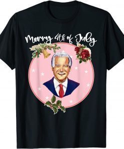 Ugly Christmas Vintage Joe Biden Merry 4th of July Limited Shirt