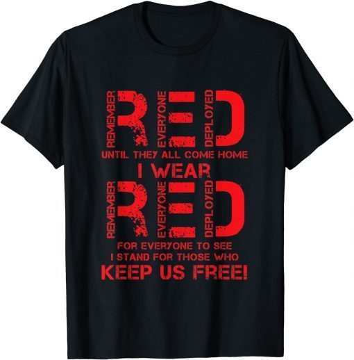 Until They Come Home My Soldier US Flag Red Friday Military Classic T-Shirt