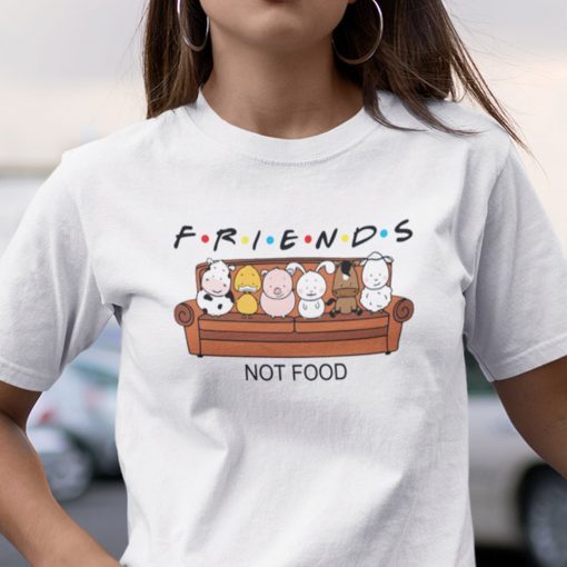 Vegetarian Vegan Friends Not Food Shirt