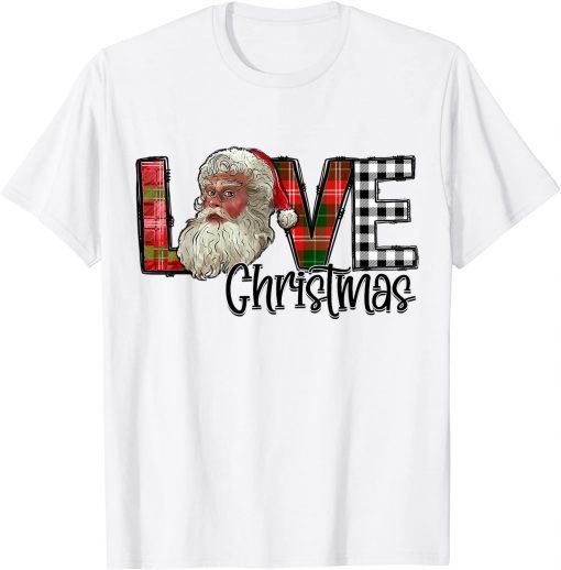 Vintage 70s 80s Santa Love Xmas Merry Christmas Limited Shirt