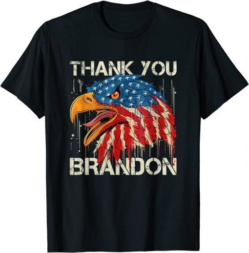 Vintage Eagle Flag Republican Thank You Brandon Classic Shirt