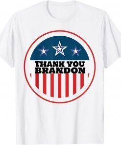 Vintage Thank You Brandon, Lets go Branden USA Flag Classic T-Shirt