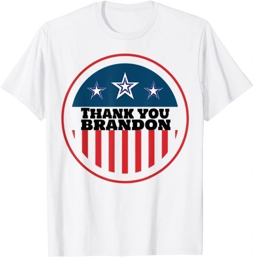 Vintage Thank You Brandon, Lets go Branden USA Flag Classic T-Shirt