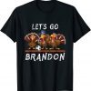Vintage Thanksgiving Let's Go Brandon Turkey Football 2021 Shirt