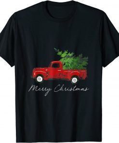 Vintage Wagon Christmas Tree on Car Xmas Vacation Unisex Shirt