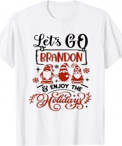 When Gnomes Say Lets Go Brandon Christmas Classic Shirt