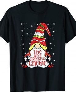 Wine Drinking Gnome Family Matching Christmas Unisex Shirt