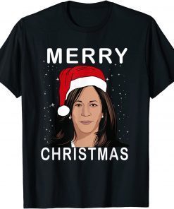 kamala Harris Santa Hat Merry Christmas Classic Shirt